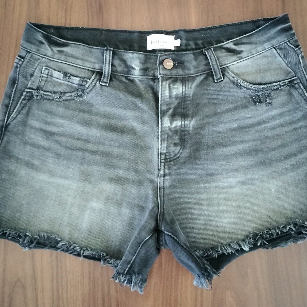 Bohme denim shorts in washed black